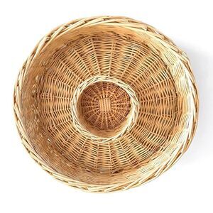 Wicker Rattan Chips & Dip Basket Bowl